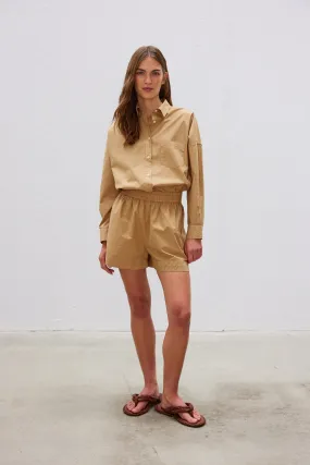 LMND Chiara Shorts in Toffee