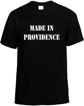 Made in Providence Unisex T-Shirt Novelty Graphic Tee Shirt