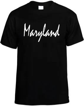 Maryland Unisex T-Shirt Novelty Graphic Tee Shirt