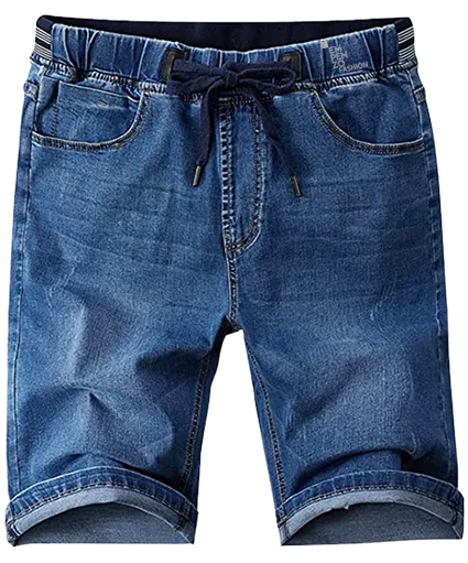 Men's Drawstring Loose Jean Shorts