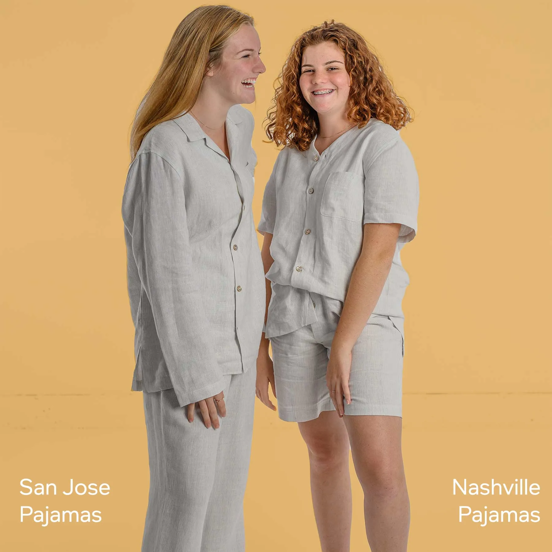 NASHVILLE 100% Organic Hemp Pajamas PJ Set (short-sleeves / shorts)