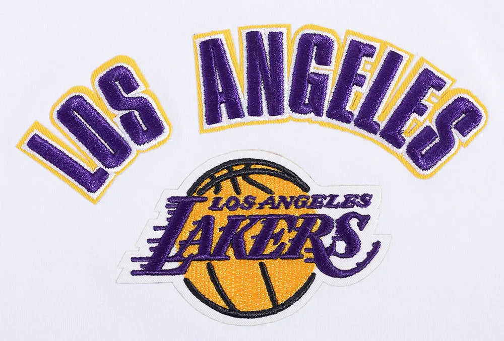 NBA LOS ANGELES LAKERS CLASSIC WOMEN'S RELAXED FIT RACERBACK (WHITE)