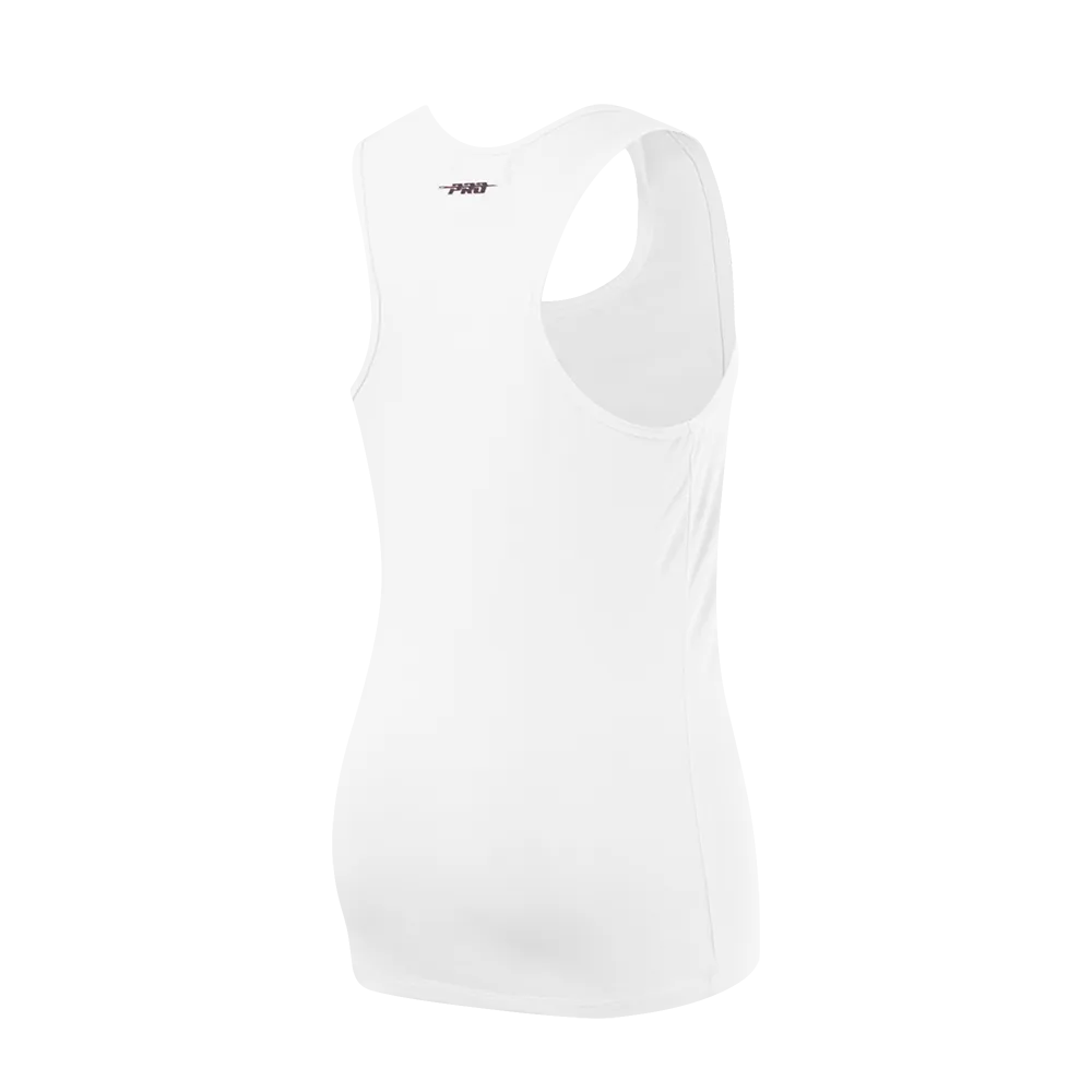 NBA LOS ANGELES LAKERS CLASSIC WOMEN'S RELAXED FIT RACERBACK (WHITE)