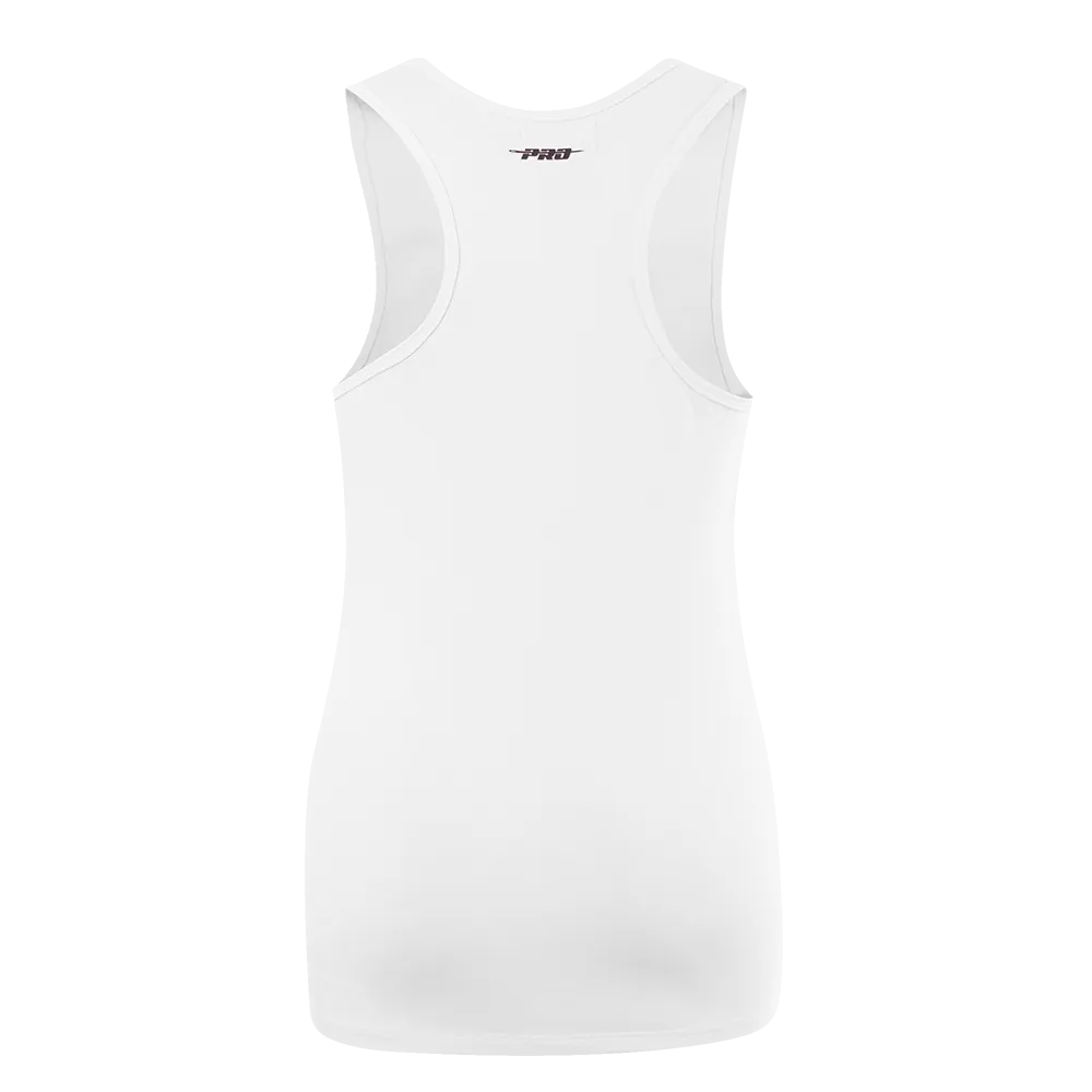 NBA LOS ANGELES LAKERS CLASSIC WOMEN'S RELAXED FIT RACERBACK (WHITE)