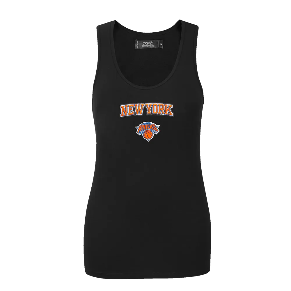 NBA NEW YORK KNICKS CLASSIC WOMEN'S RELAXED FIT RACERBACK (BLACK)