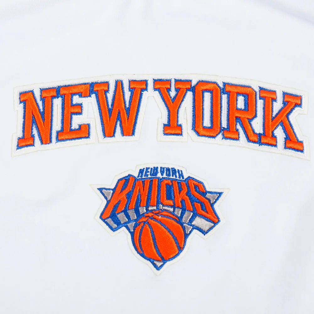 NBA NEW YORK KNICKS CLASSIC WOMEN'S RELAXED FIT RACERBACK (WHITE)