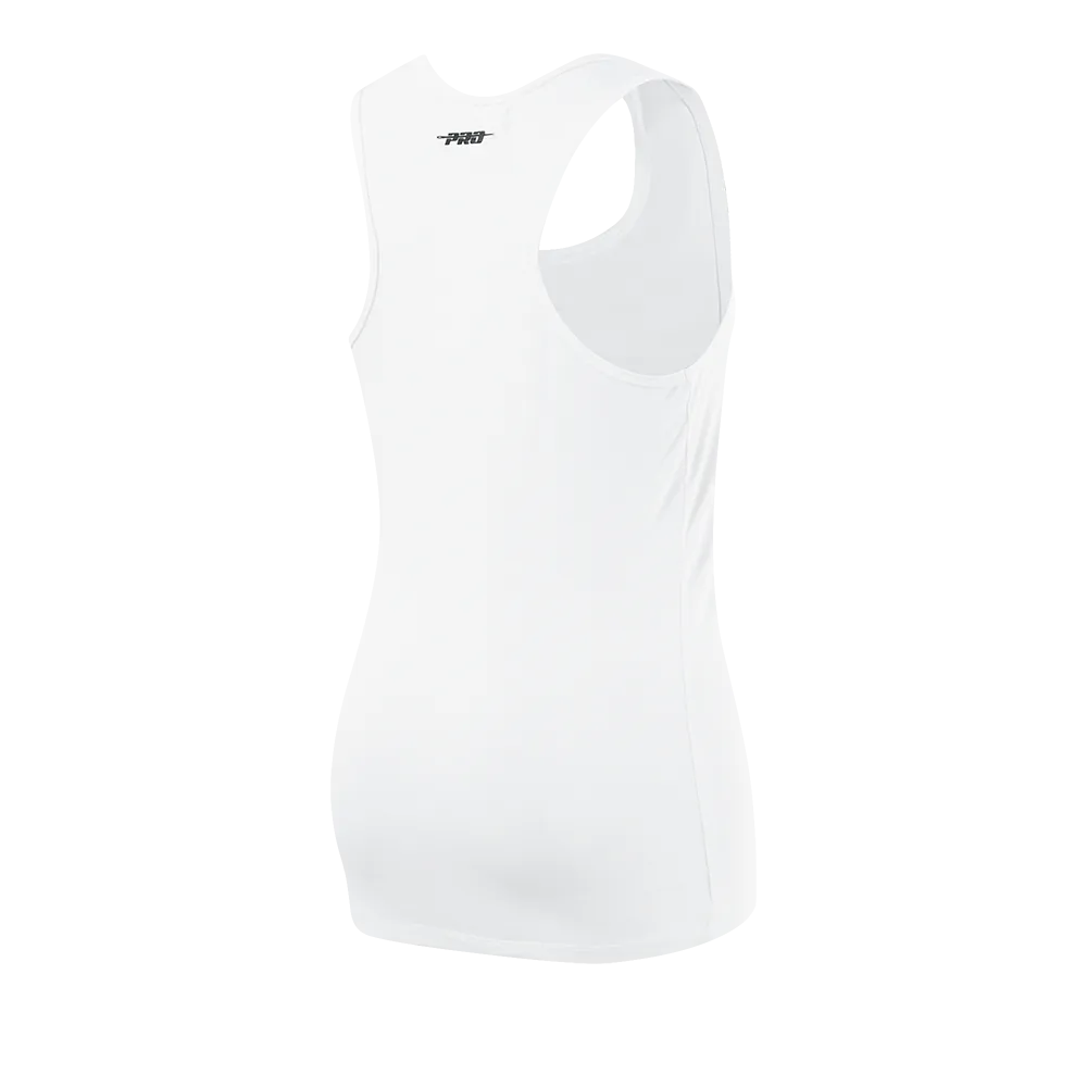 NBA NEW YORK KNICKS CLASSIC WOMEN'S RELAXED FIT RACERBACK (WHITE)
