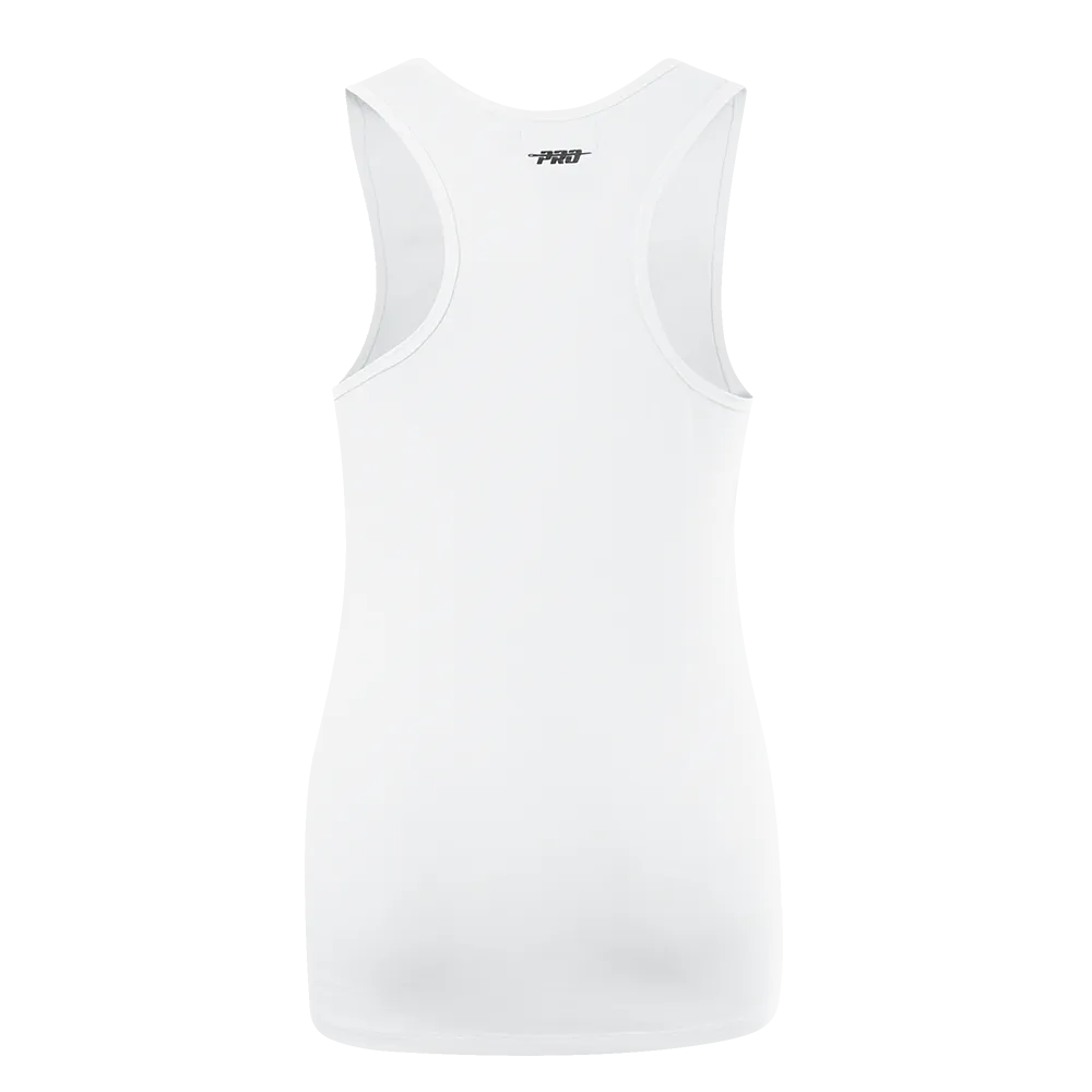 NBA NEW YORK KNICKS CLASSIC WOMEN'S RELAXED FIT RACERBACK (WHITE)