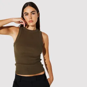 Neuw Jonesy Singlet - Kelp