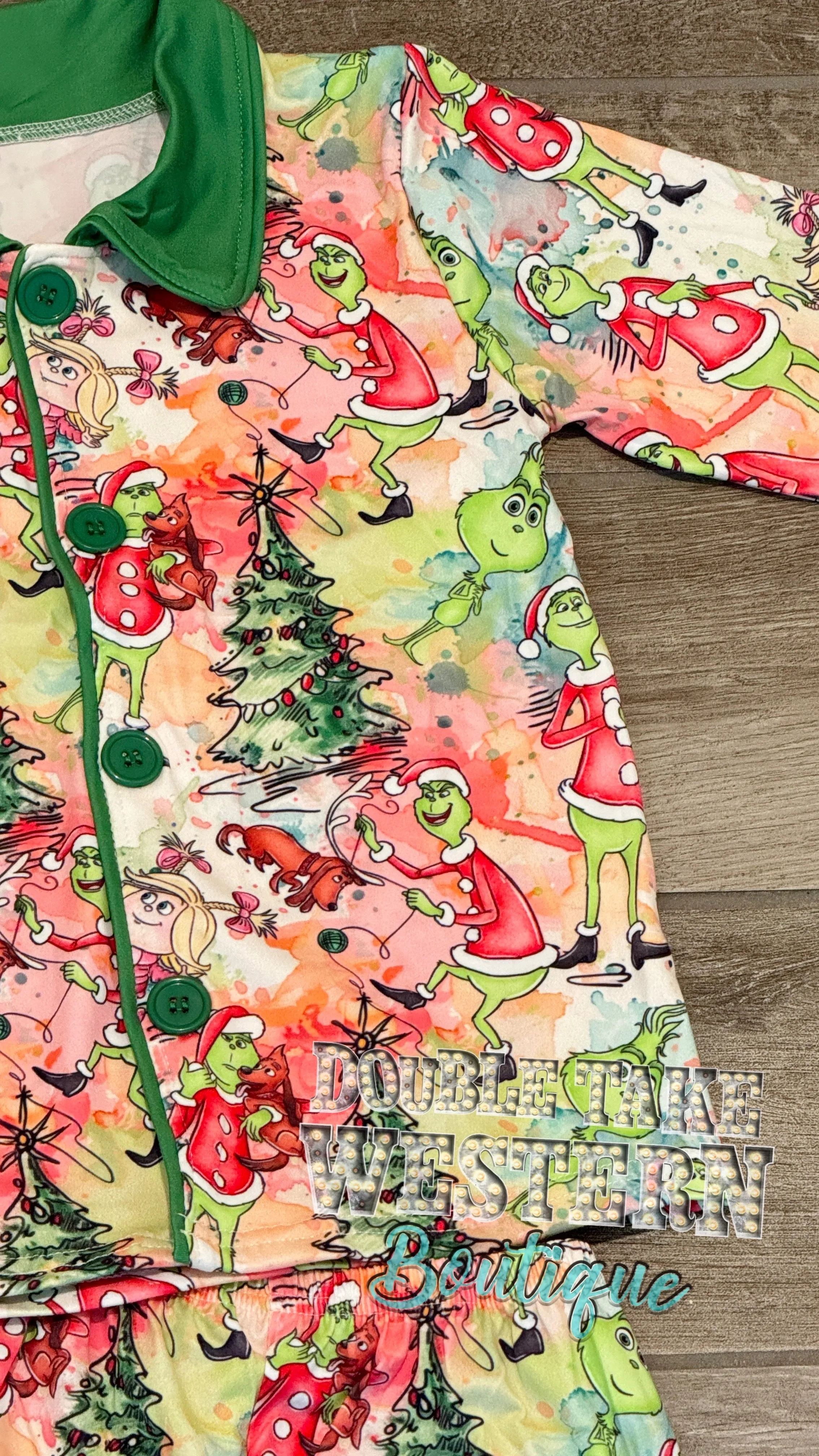 New Grinch Christmas Pajama Set