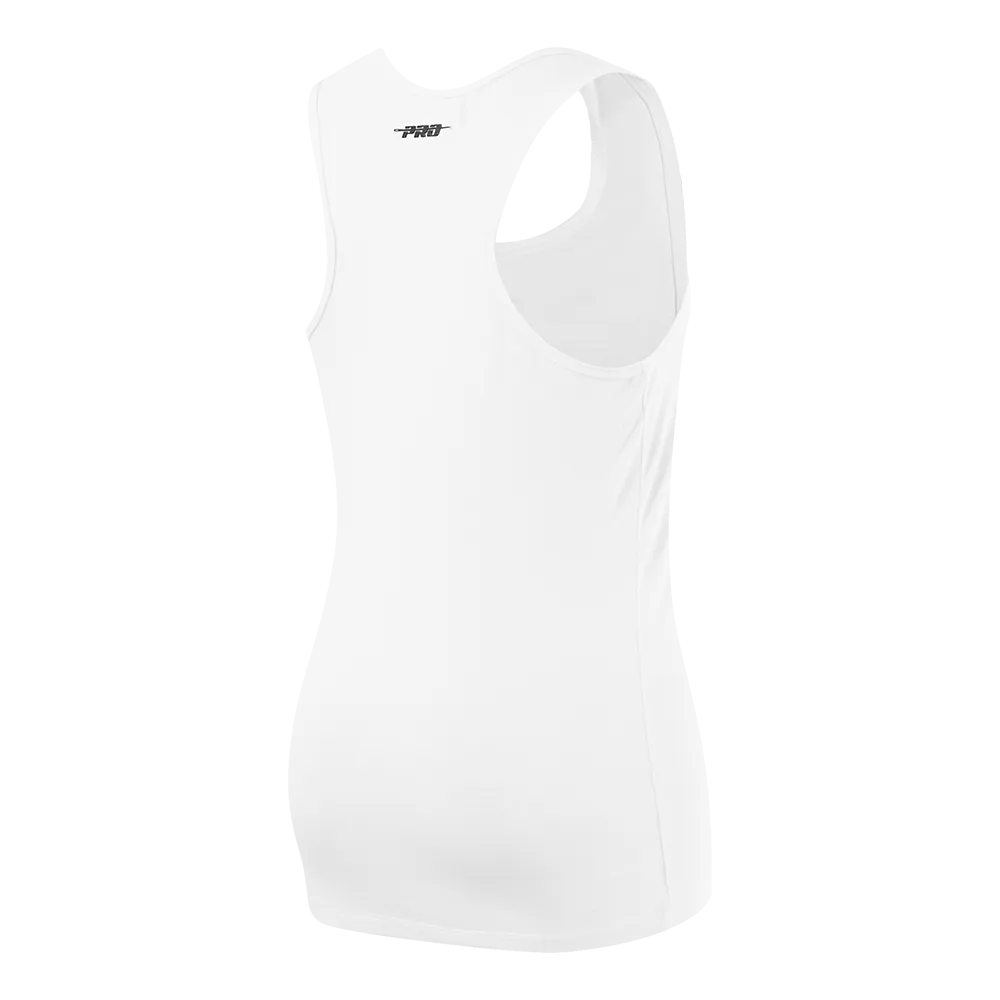 NFL DETROIT LIONS CLASSIC WOMEN'S RELAXED FIT RACERBACK (WHITE)