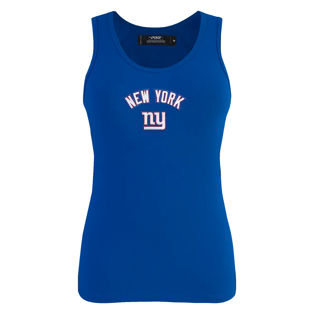 NFL NEW YORK GIANTS CLASSIC WOMEN'S RELAXED FIT RACERBACK (DODGER BLUE)