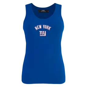 NFL NEW YORK GIANTS CLASSIC WOMEN'S RELAXED FIT RACERBACK (DODGER BLUE)