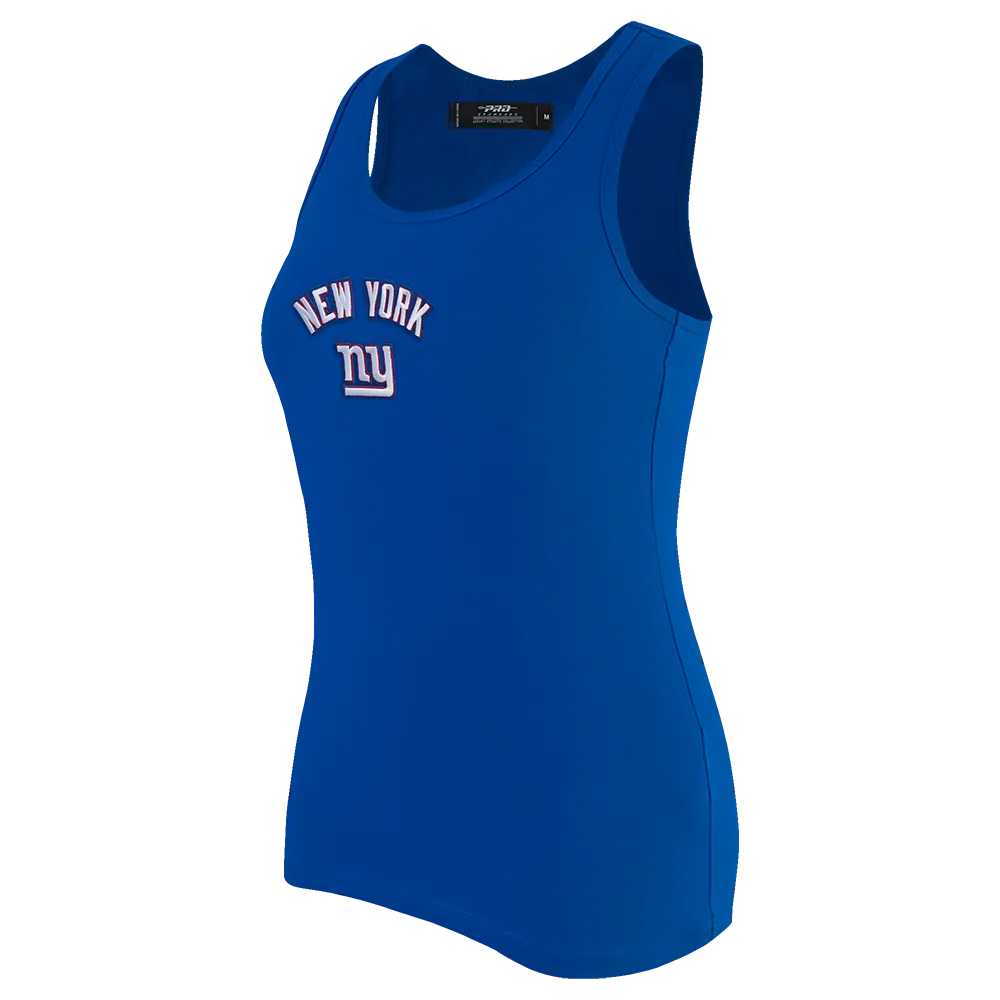 NFL NEW YORK GIANTS CLASSIC WOMEN'S RELAXED FIT RACERBACK (DODGER BLUE)