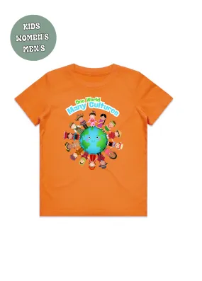 ONE WORLD MANY CULTURES T-SHIRT HARMONY DAY