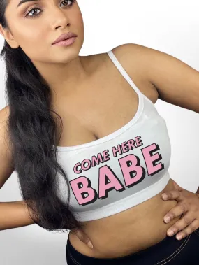 Printed Womens Soft  White Soft Bra