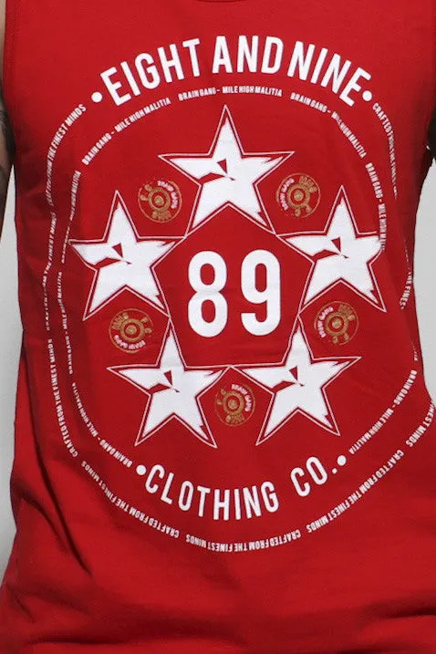 Red Fly High Militia Tank Top