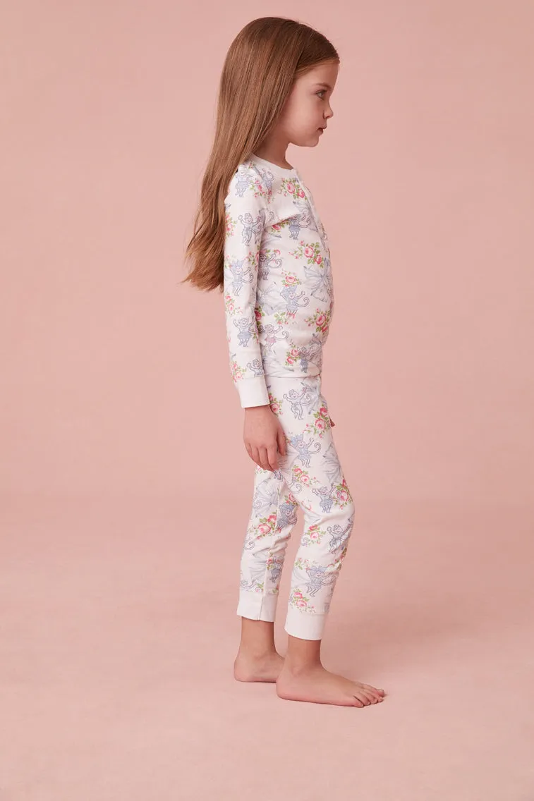 Roller Rabbit x LoveShack Rosa Beaux Monkey Kids Pajama