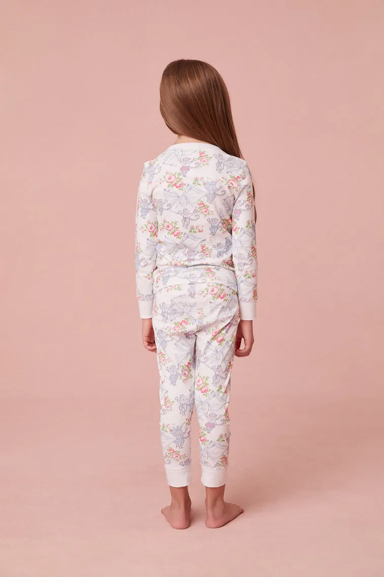 Roller Rabbit x LoveShack Rosa Beaux Monkey Kids Pajama