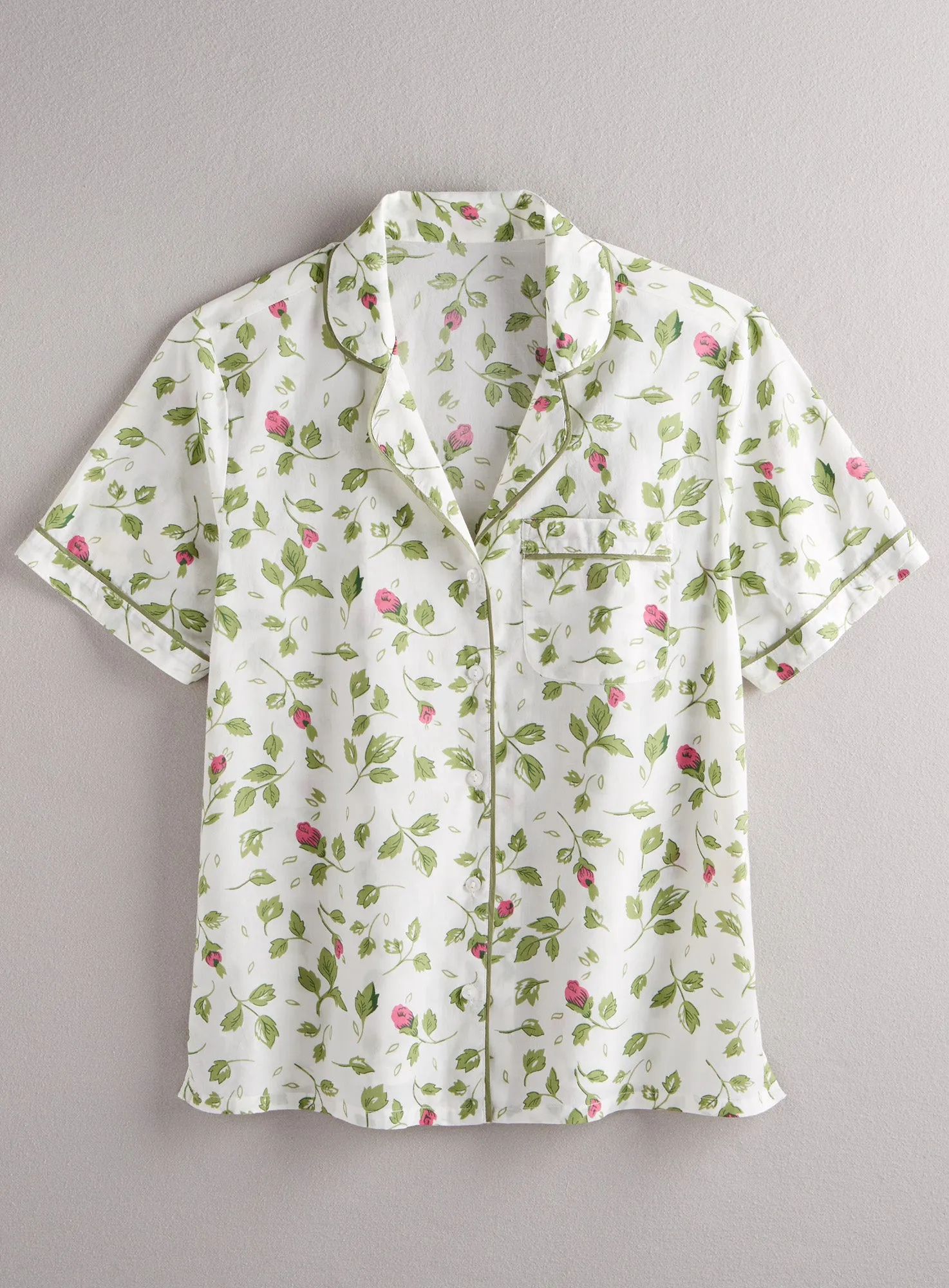Rosebud Short Sleeve Pajamas FINAL SALE (No Returns)