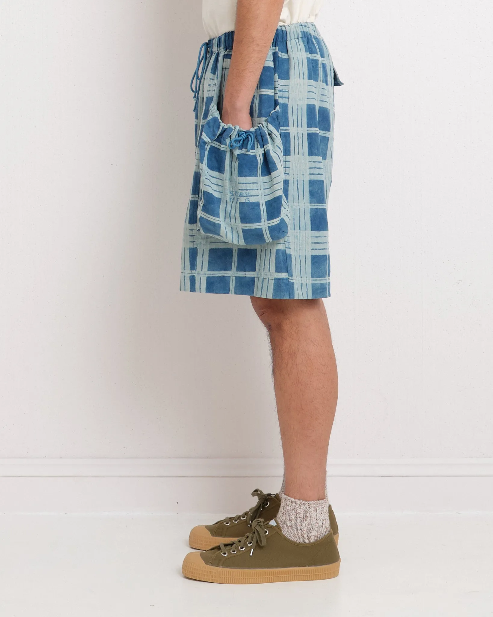 Salt Shorts - Indigo Check