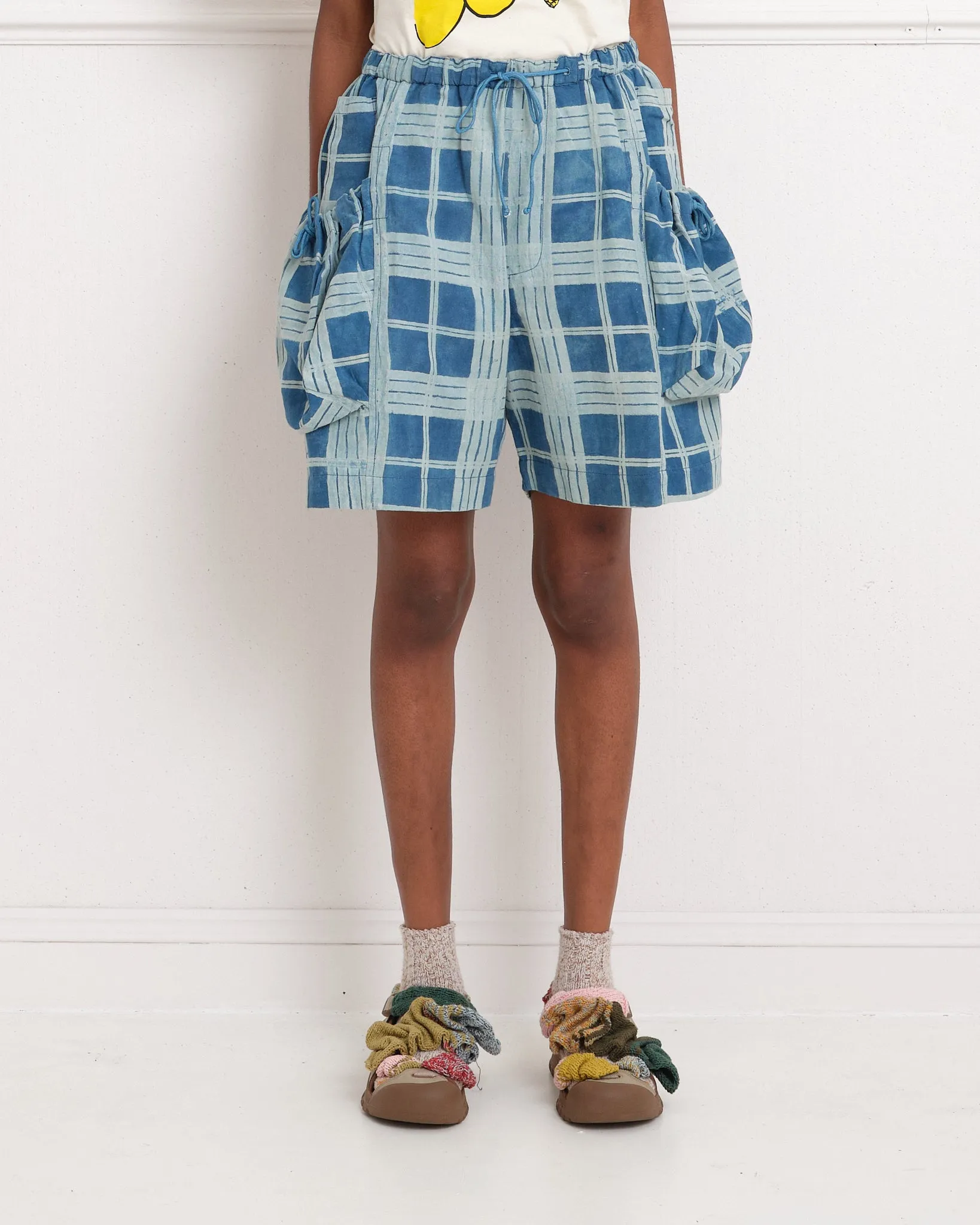 Salt Shorts - Indigo Check