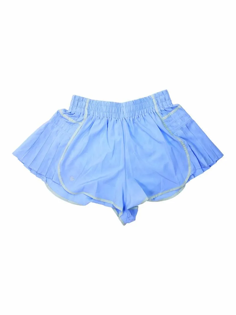 Simply Southern Pool Blue Flowy Athletic Shorts