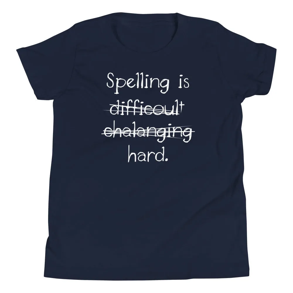 Spelling Is Hard Kid's Youth Tee