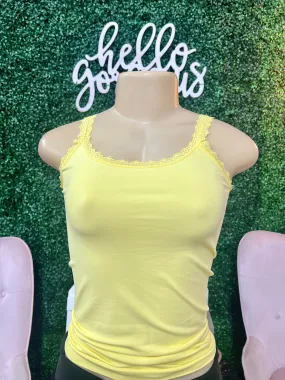 Sunshine On My Mind Basic Lace Tank