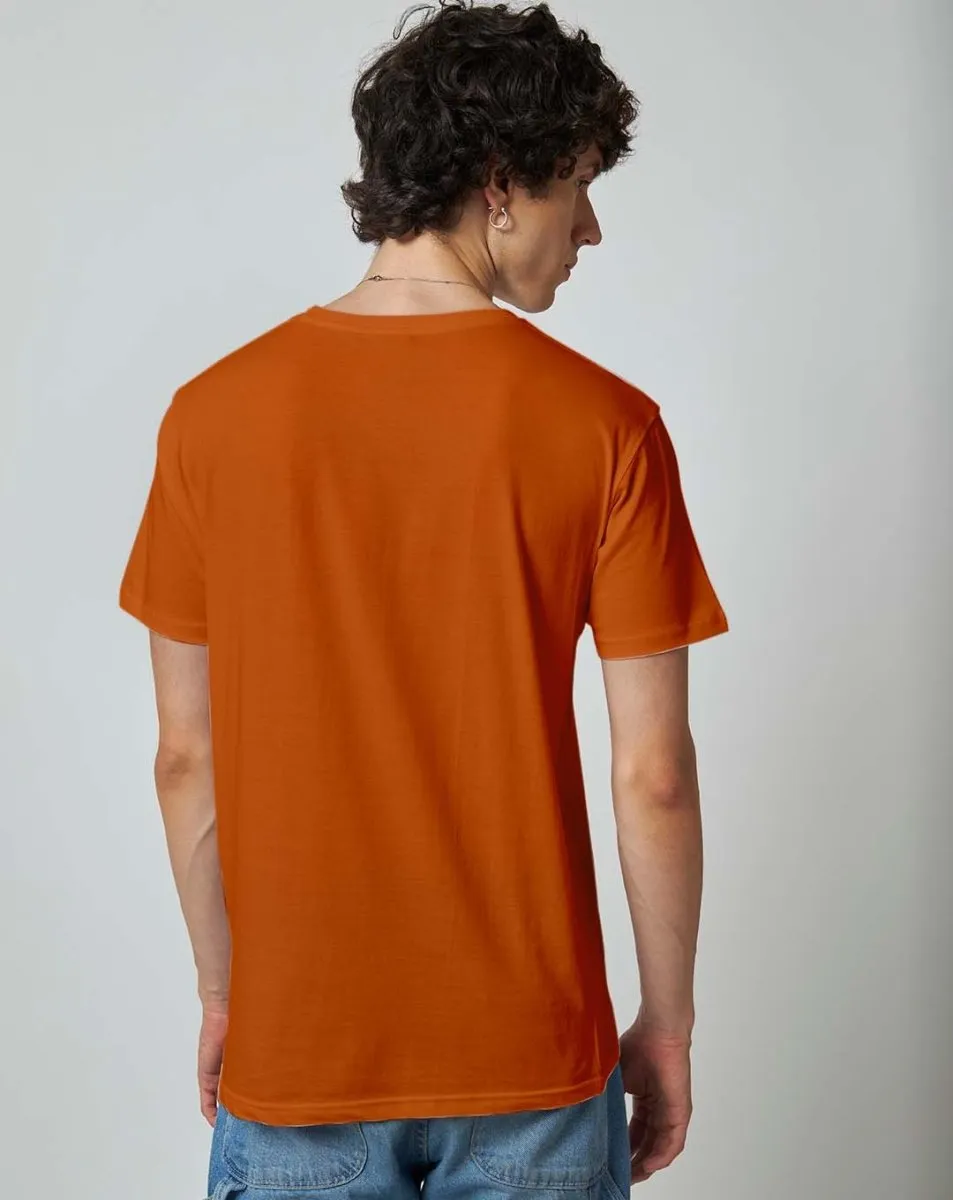 Tangy Orange Plain Tshirt - Unisex Comfort Fit