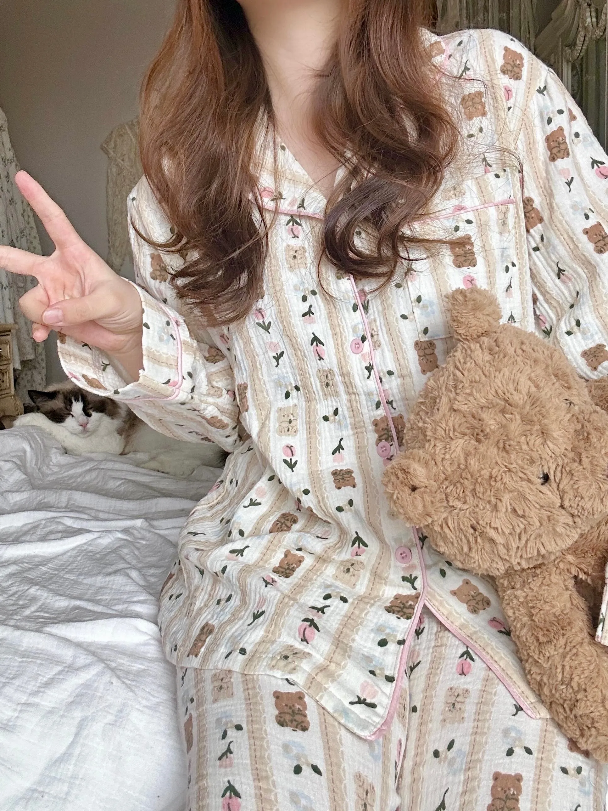 Teddy Dreams sleepwear pajamas set