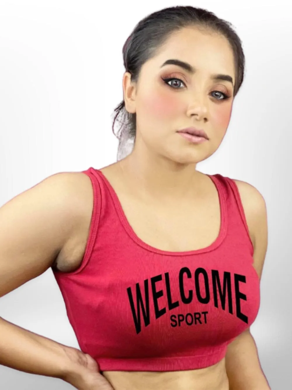 Welcome Sports Red Gym & Sport Bra