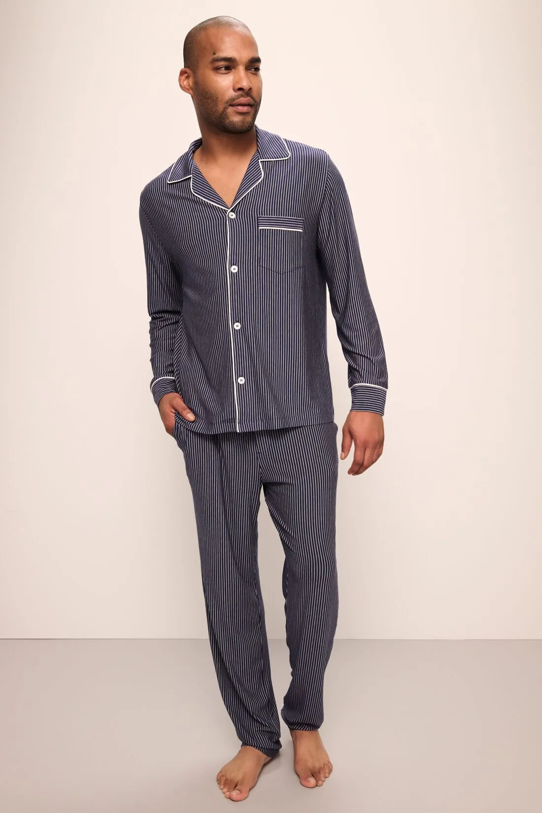 William Printed TENCEL™ Modal Long PJ Set