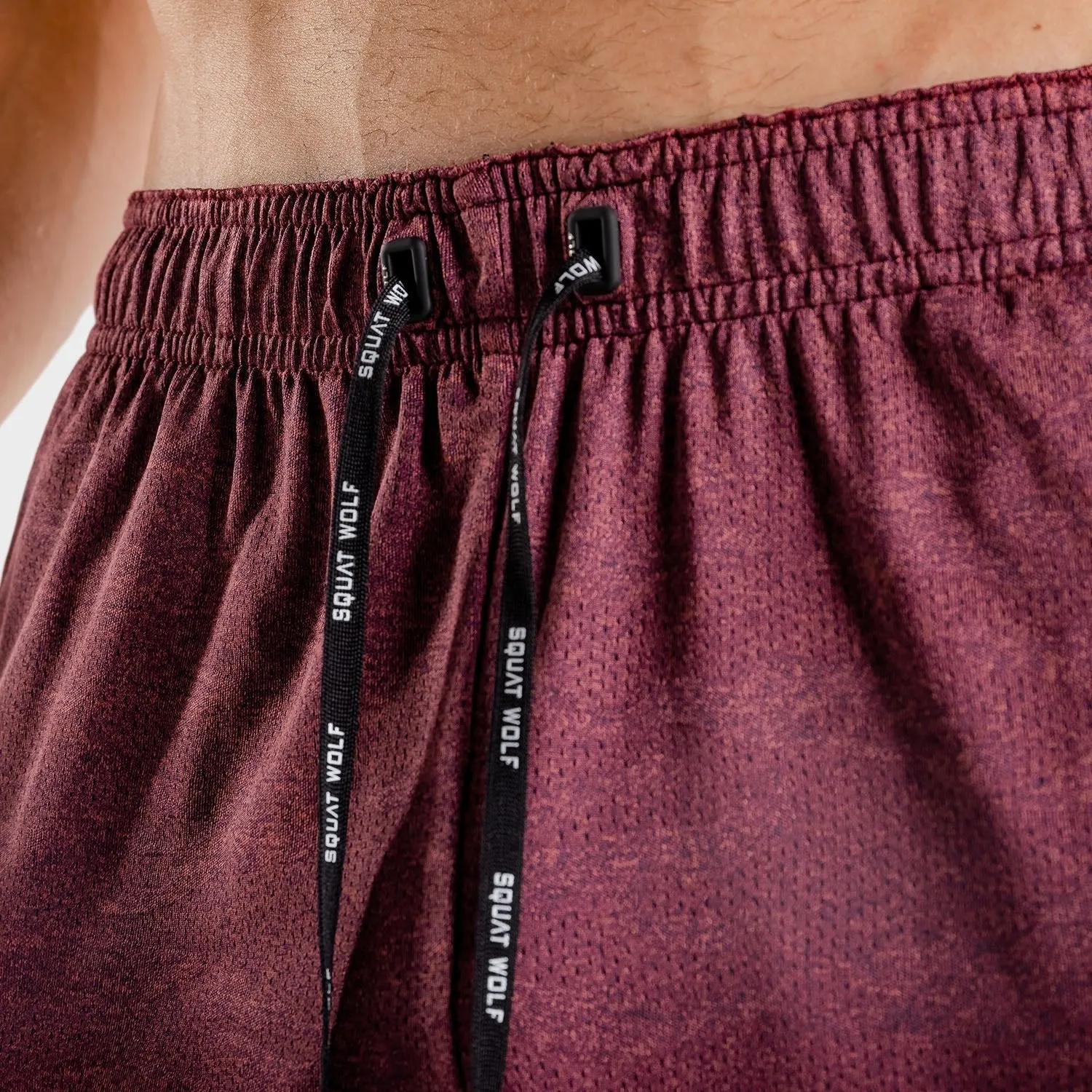 Wolf Shorts - Burgundy