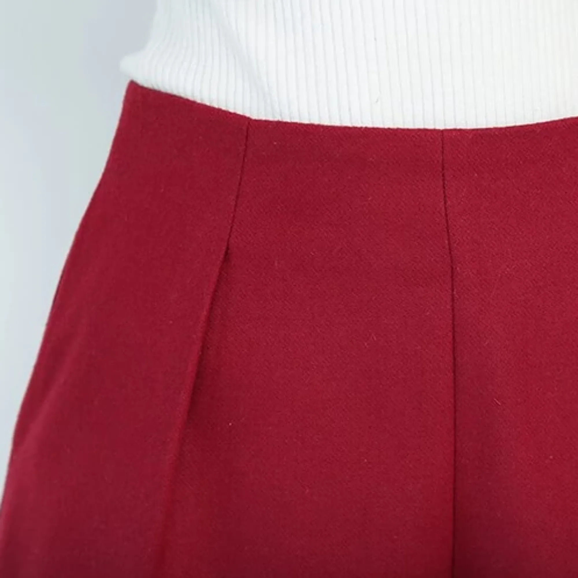 Women's Winter Casual Wool Loose Shorts With Pockets